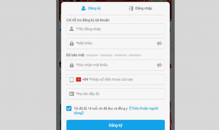Cách tạo tài khoản lần đầu dễ dàng tại nhà cái FB68